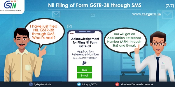 Nil Filing of Form GSTR -3B through SMS (7)