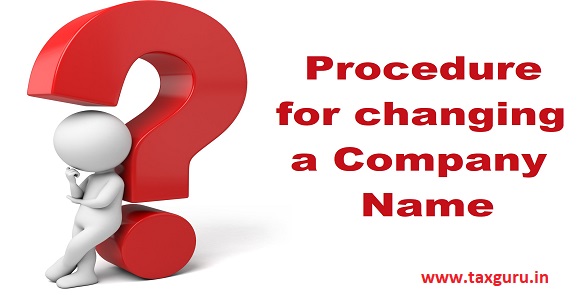 procedure for changing a company name