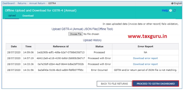 Preview Form GSTR-4 (Annual Return) on the GST Portal 1