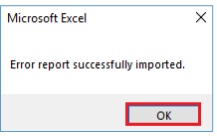 error report successfully
