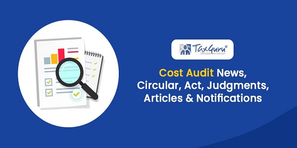 Cost Audit Notifications Circulars