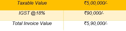 taxpayers make the following tax invoice for this transaction