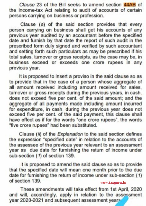 Clause 23 of Finance Act 2020