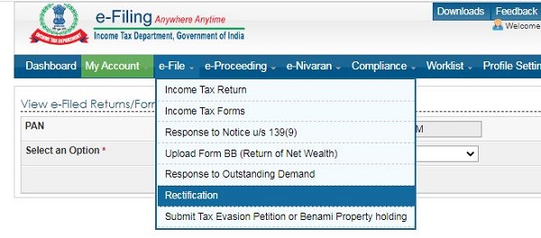 image2 Filing of Rectification request under section 154 of Income Tax Act
