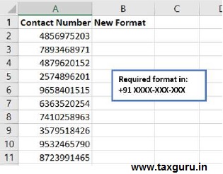 Format text, numbers, dates, phone numbers etc.