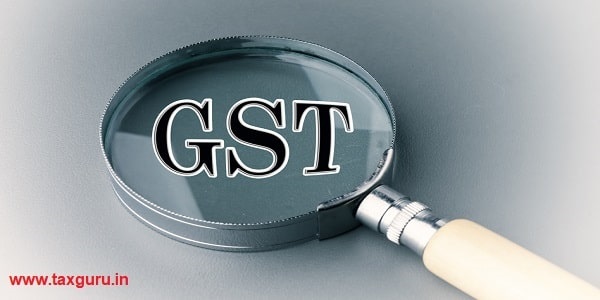 Goods and Services Tax (GST) alphabet with Magnifying Glass