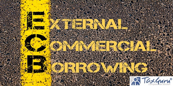 EXTERNAL COMMERCIAL BORROWING written over road marking yellow paint line