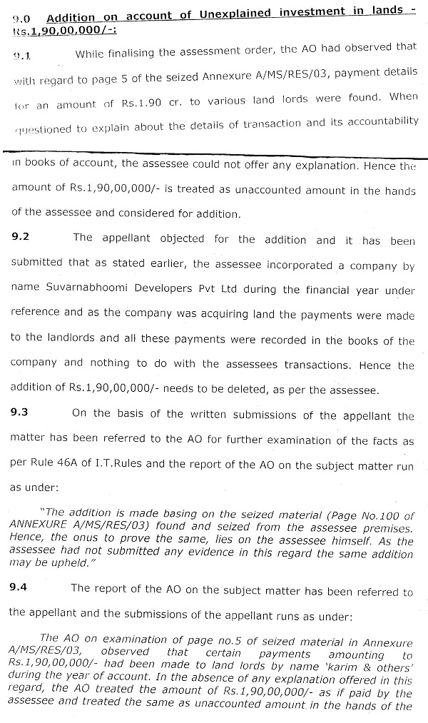 Addition for Unexplained Investment not justified when Assessee discharges Onus of Explaining Transactions