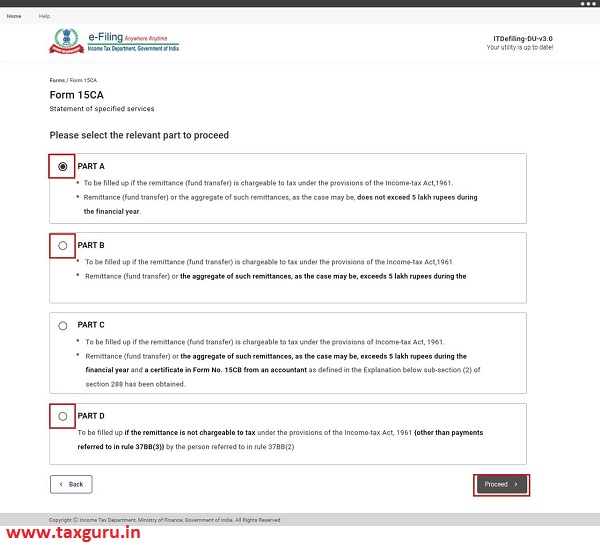 Form 15cA