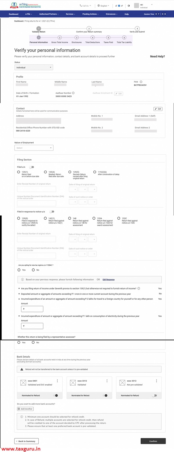 Personal Information