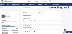 How to Raise Income Tax Rectification Request on Portal