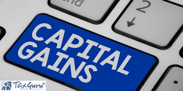 Writing note showing Capital Gains