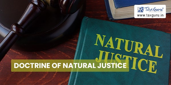 Doctrine of Natural Justice