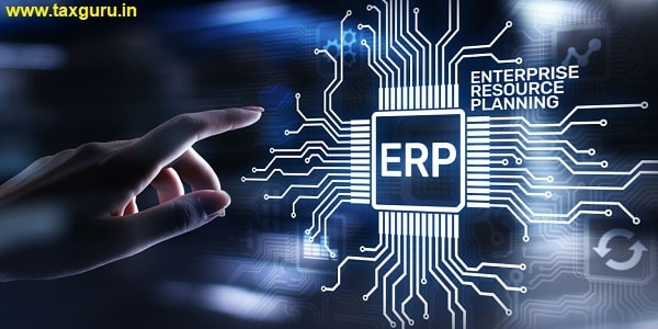 Enterprise resource planning business and modern technology concept