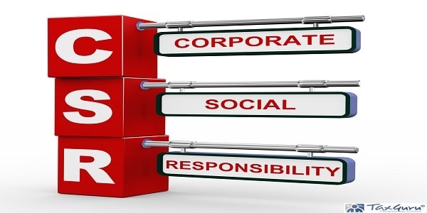 3d illustration of modern roadsign cubes signpost of csr - Corporate Social Responsibilit