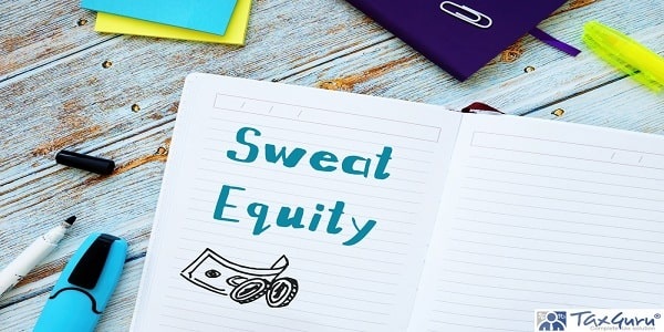 Business concept about Sweat Equity with phrase on the sheet