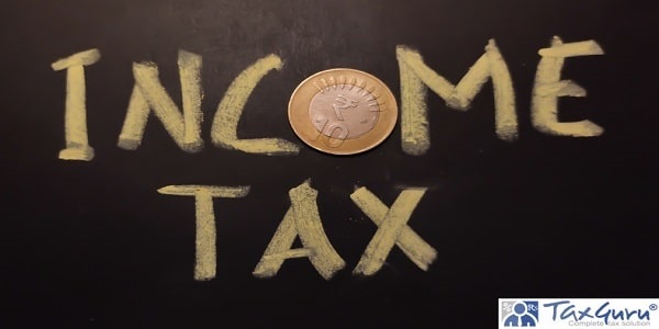 Concept of income tax written on black board