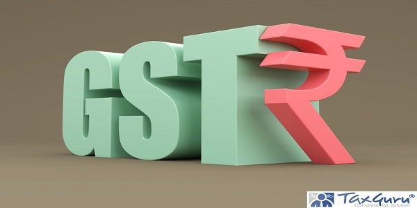 G S T concept with Indian Rupee symbol