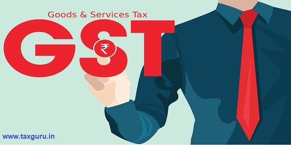 GST. Good and Services Tax concept
