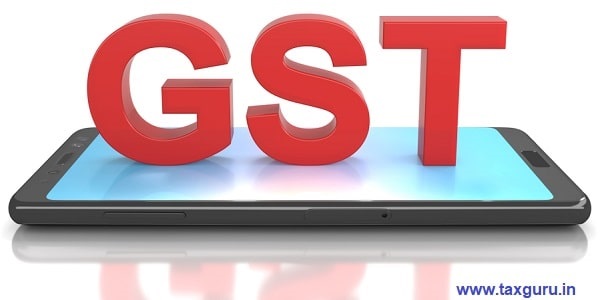 GST (Goods and Services Tax) Text on mobile