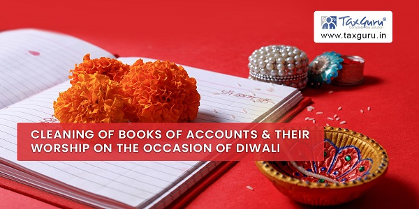 Cleaning of Books of Accounts & their Worship on the occasion of Diwali