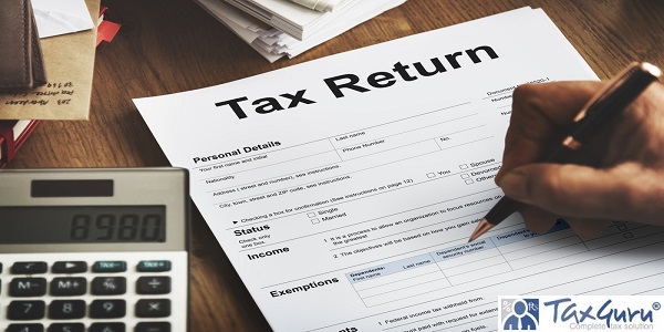 Income Tax Return Deduction Refund Concept