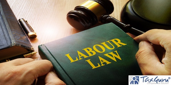 Labour law on an office table.