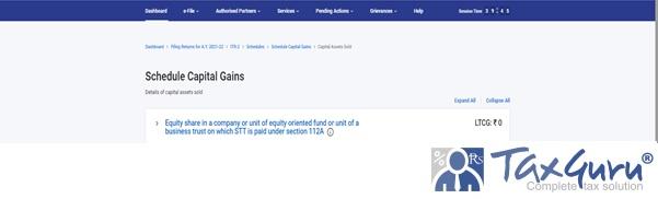 Reporting of Capital Gain on Sale of Equity – ITR 2 Image 7