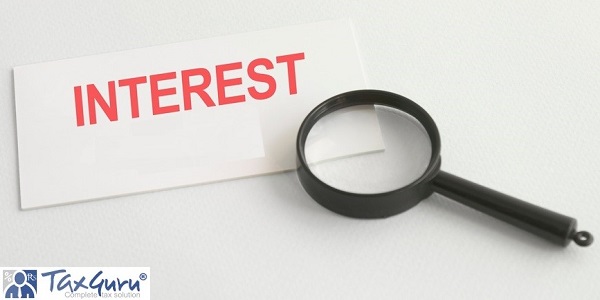 text interest rate on the white paper card, on lens background