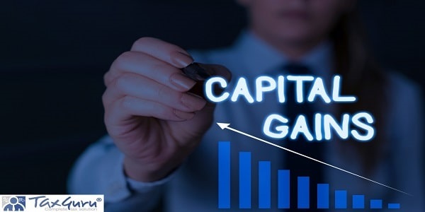 Writing note showing Capital Gains