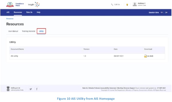 Figure 10 AIS Utility from AIS Homepage