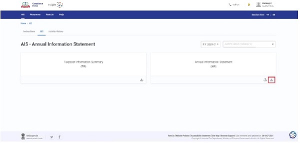 Figure 11 Download AIS JSON