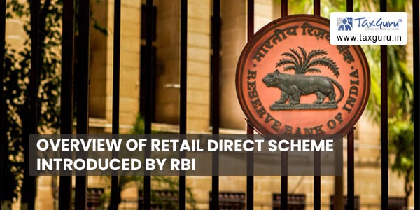 Overview of Retail Direct scheme introduced by RBI
