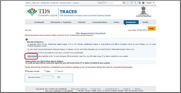 view the PDF version of the downloaded Form 16