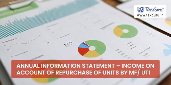 Annual Information Statement – Income on account of repurchase of units by MF UTI