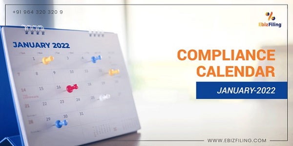 Compliance Calendar For The Month Of January, 2022