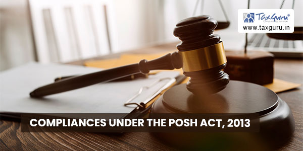 Compliances Under the POSH act, 2013