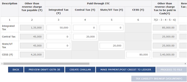 Feature to compute Interest in GSTR 3B