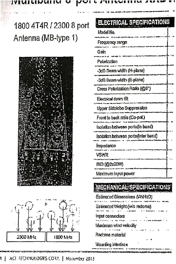 Electrical Specifications