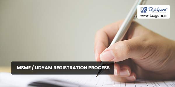 MSME - UDYAM Registration Process