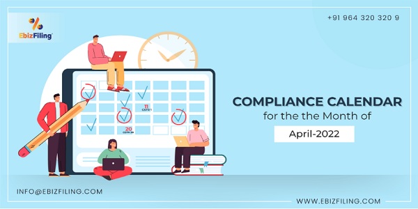 Compliance Calender for the month of April- 2022