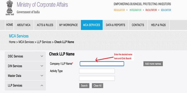 This process involves registering the LLP