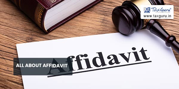 All about Affidavit