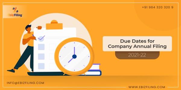 Due dates for Company Annual Filing