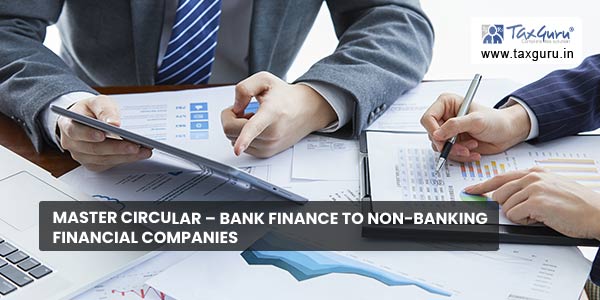 Master Circular - Bank Finance to Non-Banking Financial Companies