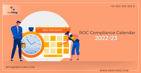 ROC filing Due Dates falling in the year 2022-23