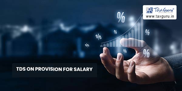 TDS on Provision for Salary