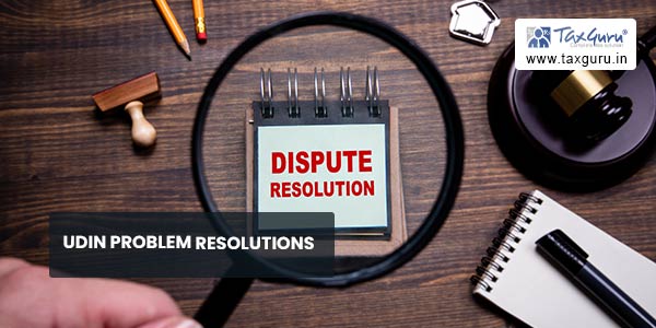 UDIN problem Resolutions