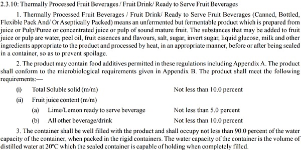 processed fruit bevarages fruit drink ready to serve fruit bevarages