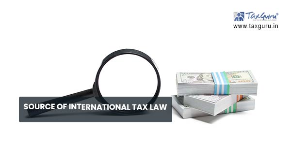 Source of international tax law